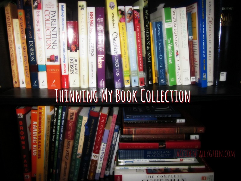 Thinning My Book Collection {accidentallygreen.com}